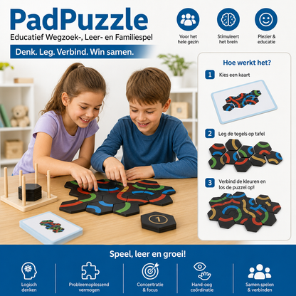 PadPuzzle - Educatief Wegzoek- Leer- En Familiespel