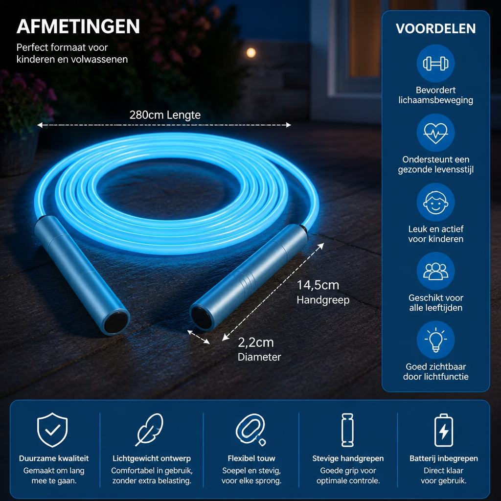 Lichtgevend Springtouw