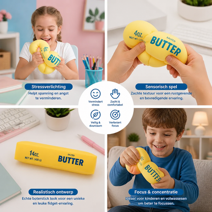 Jumbo-Squishy Boterstick – Langzaam Uitzettend Stressbal En Sensorisch Fidget Speelgoed