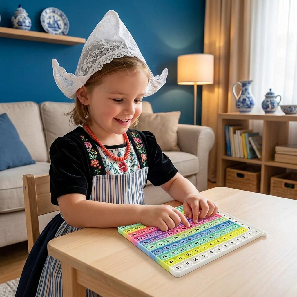 Rainbow Pop Math – Leerspeelgoed Voor Vermenigvuldigen Met Fidget-Effect