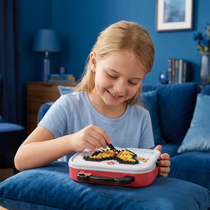 Montessori Mozaïekpuzzelset Voor Kinderen Met Paddenstoelen En Steekknoppen