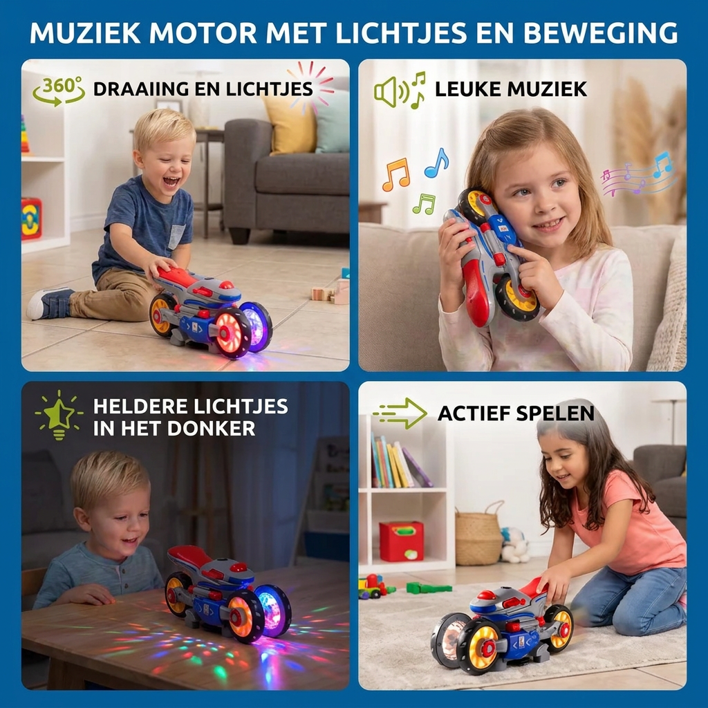 Lichtgevende en Dansende Muziekmotor