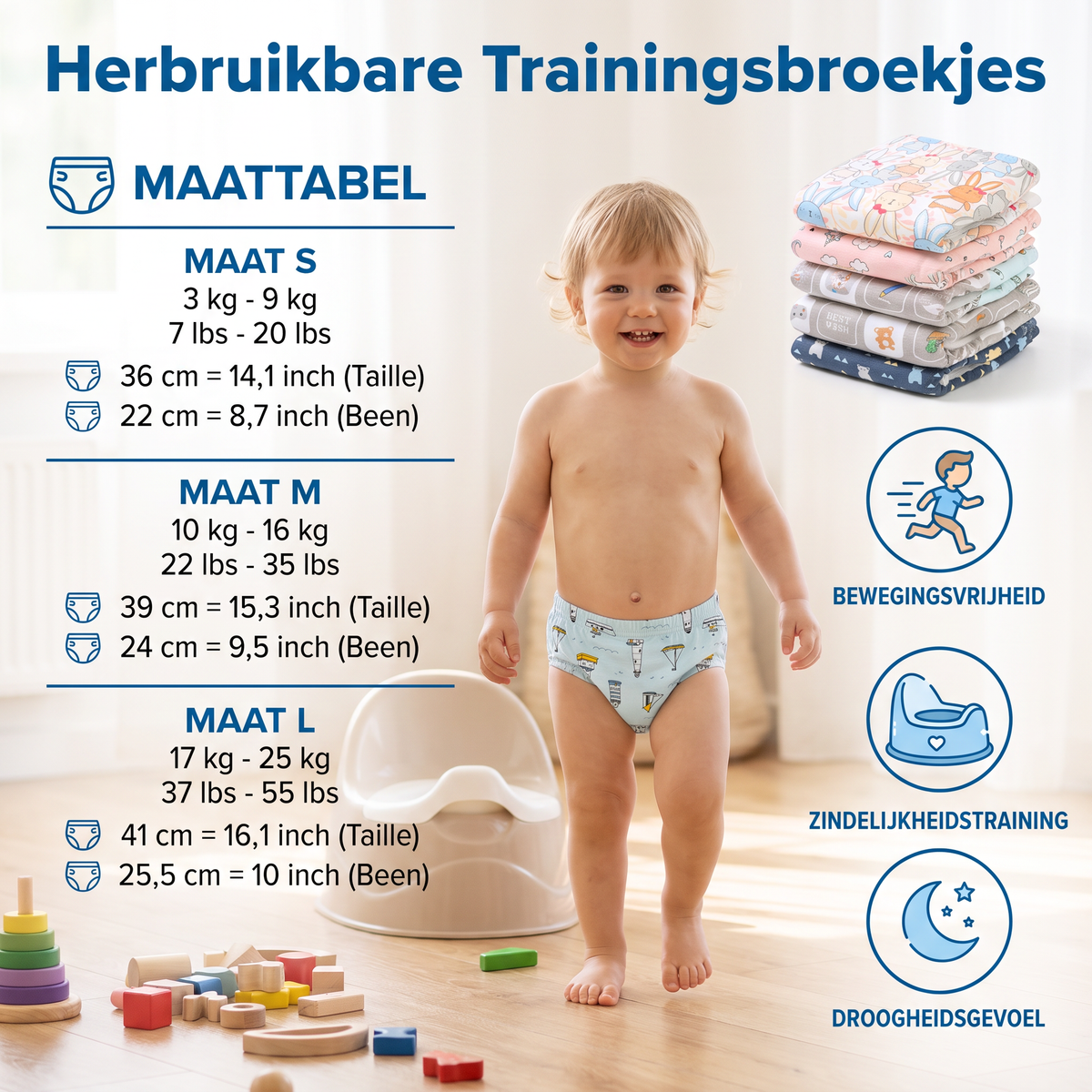 Herbruikbare Trainingsbroekjes – Zindelijkheidstraining Makkelijk Gemaakt!