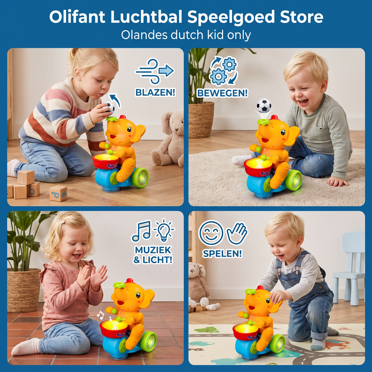 Olifant Luchtbal Speelgoed