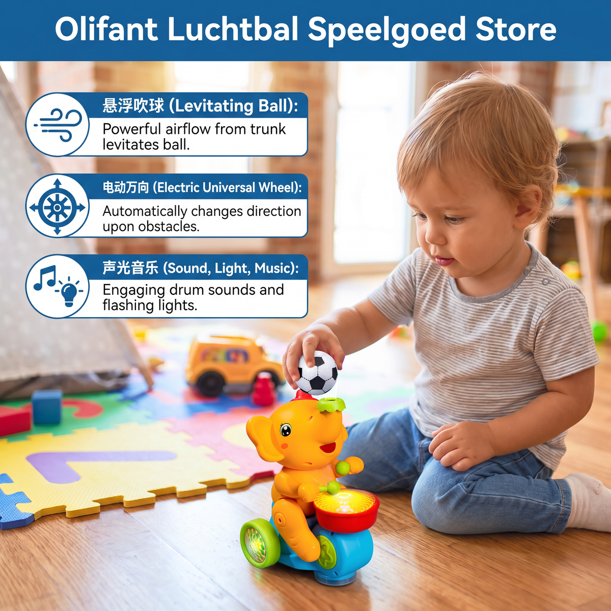 Olifant Luchtbal Speelgoed