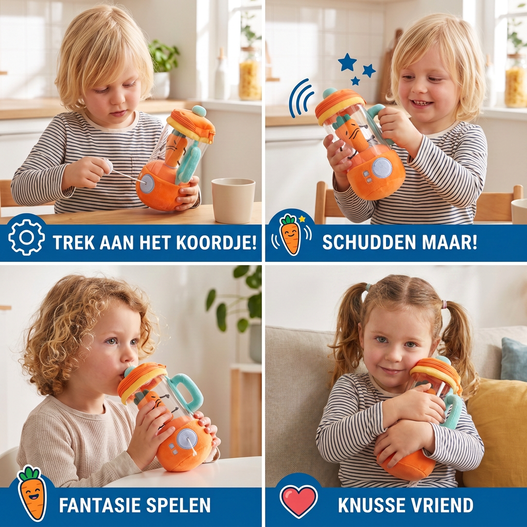 Lustig Karotten Mixer Kinder Plüschtier