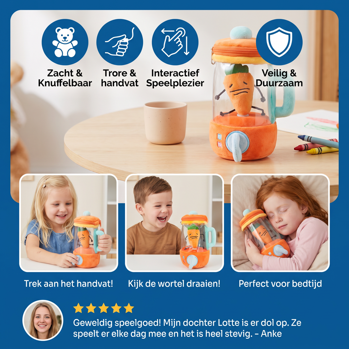 Lustig Karotten Mixer Kinder Plüschtier