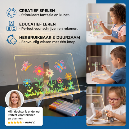 Lichtgevend LED Tekenbord voor Kinderen