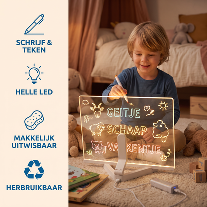 Lichtgevend LED Tekenbord voor Kinderen