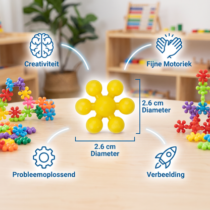 Creatieve Montessori Sneeuwvlok Bouwstenen