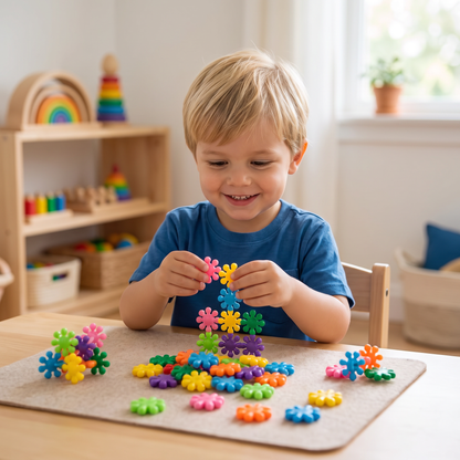 Creatieve Montessori Sneeuwvlok Bouwstenen