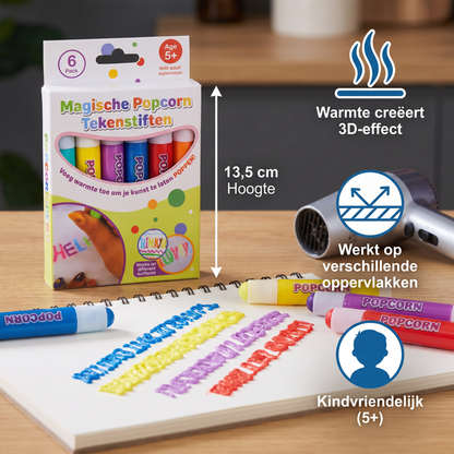 Magische Popcorn Tekenstiften