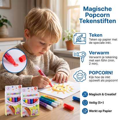 Magische Popcorn Tekenstiften