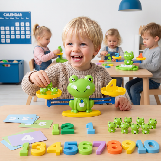 Educatieve Kikker Weegschaal Kinderspeelgoed – Rekenen Makkelijk Gemaakt!