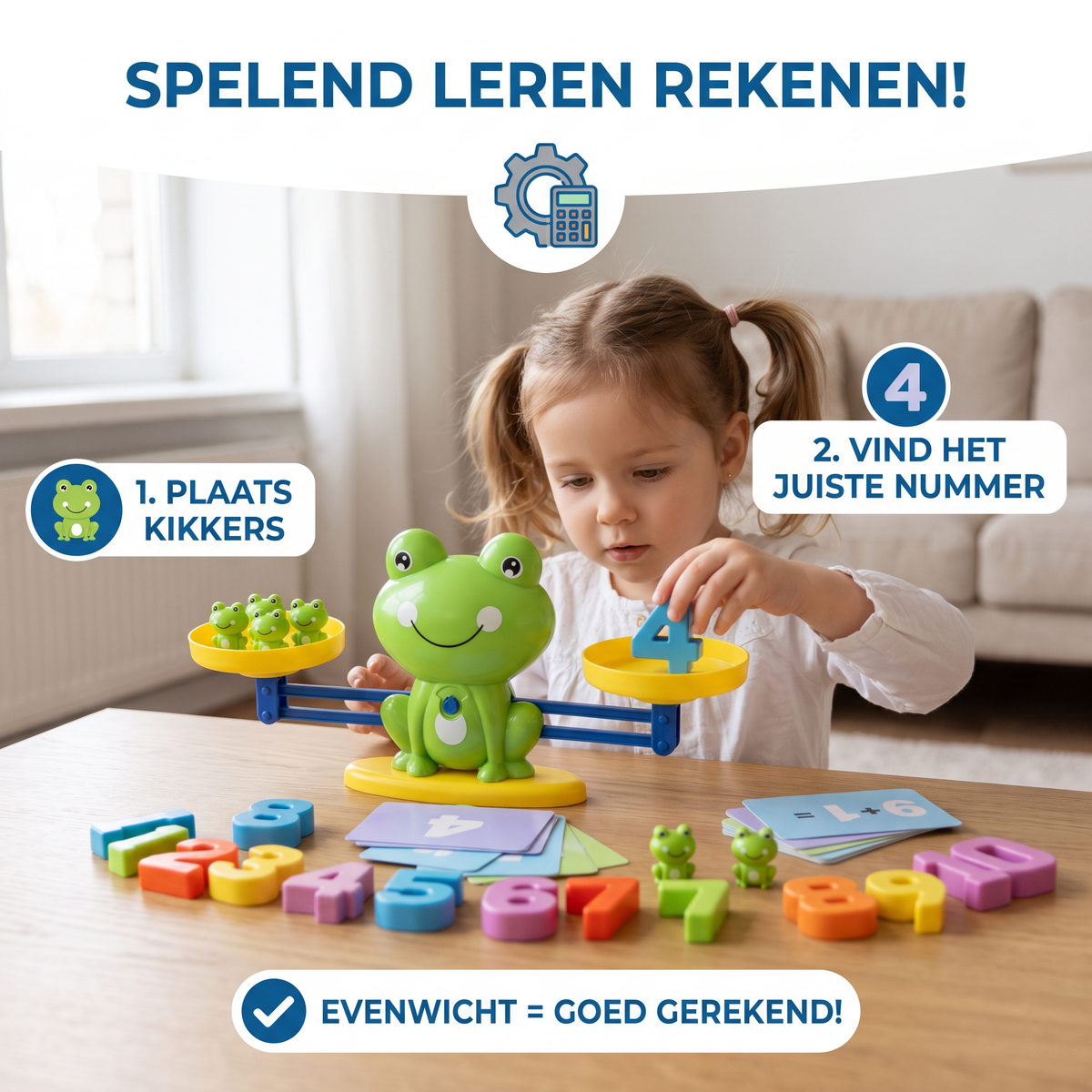Educatieve Kikker Weegschaal Kinderspeelgoed – Rekenen Makkelijk Gemaakt!