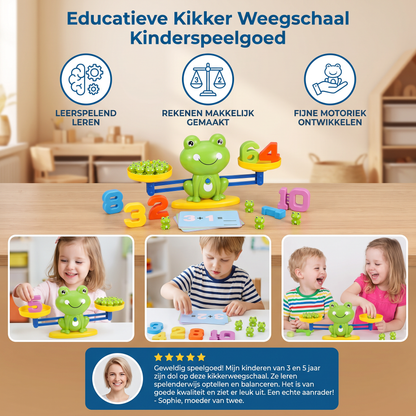 Educatieve Kikker Weegschaal Kinderspeelgoed – Rekenen Makkelijk Gemaakt!