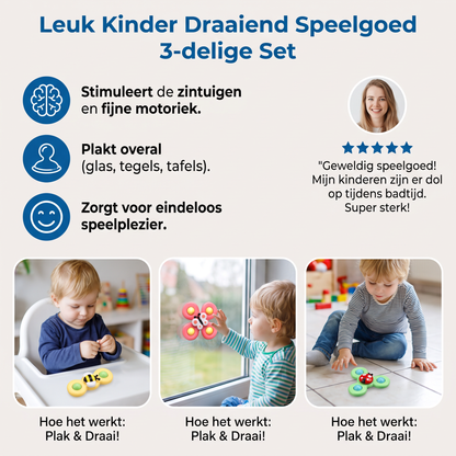 Leuk Kinder Draaiend Speelgoed 3-delige Set