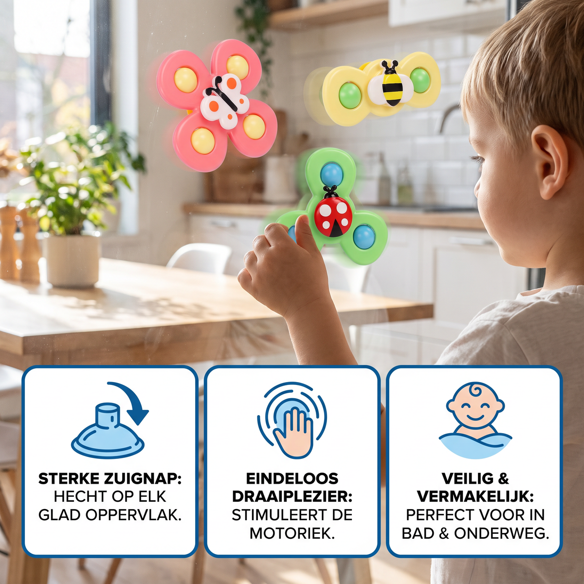 Leuk Kinder Draaiend Speelgoed 3-delige Set