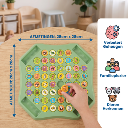Geheugen Dierenmunten Familiespelbord