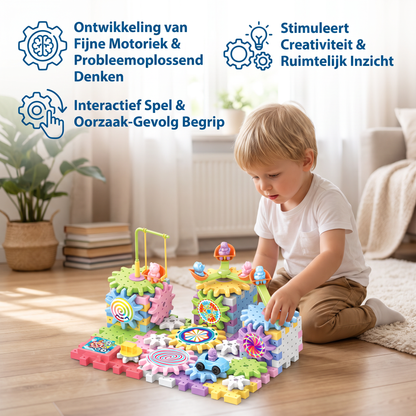 Draaiend Montessori Tandwiel Bouwblok Speelgoed