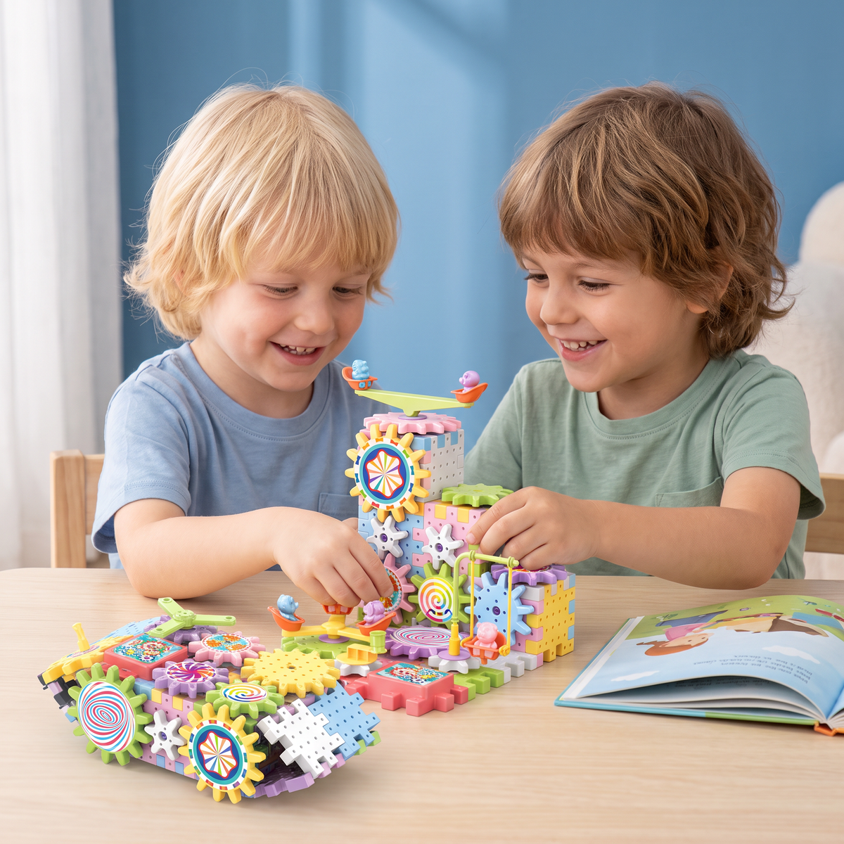 Draaiend Montessori Tandwiel Bouwblok Speelgoed