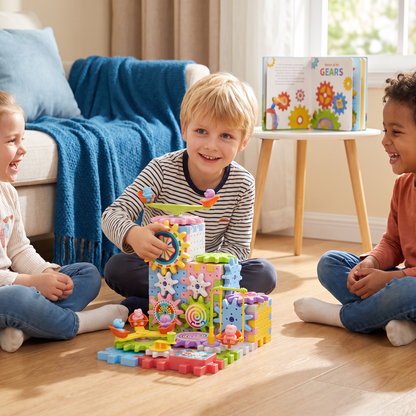Draaiend Montessori Tandwiel Bouwblok Speelgoed
