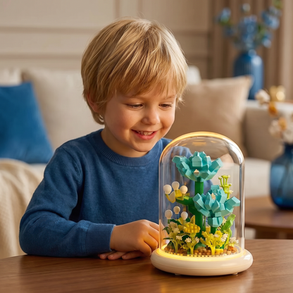 Edel Bouwsteen Bloem In Glas