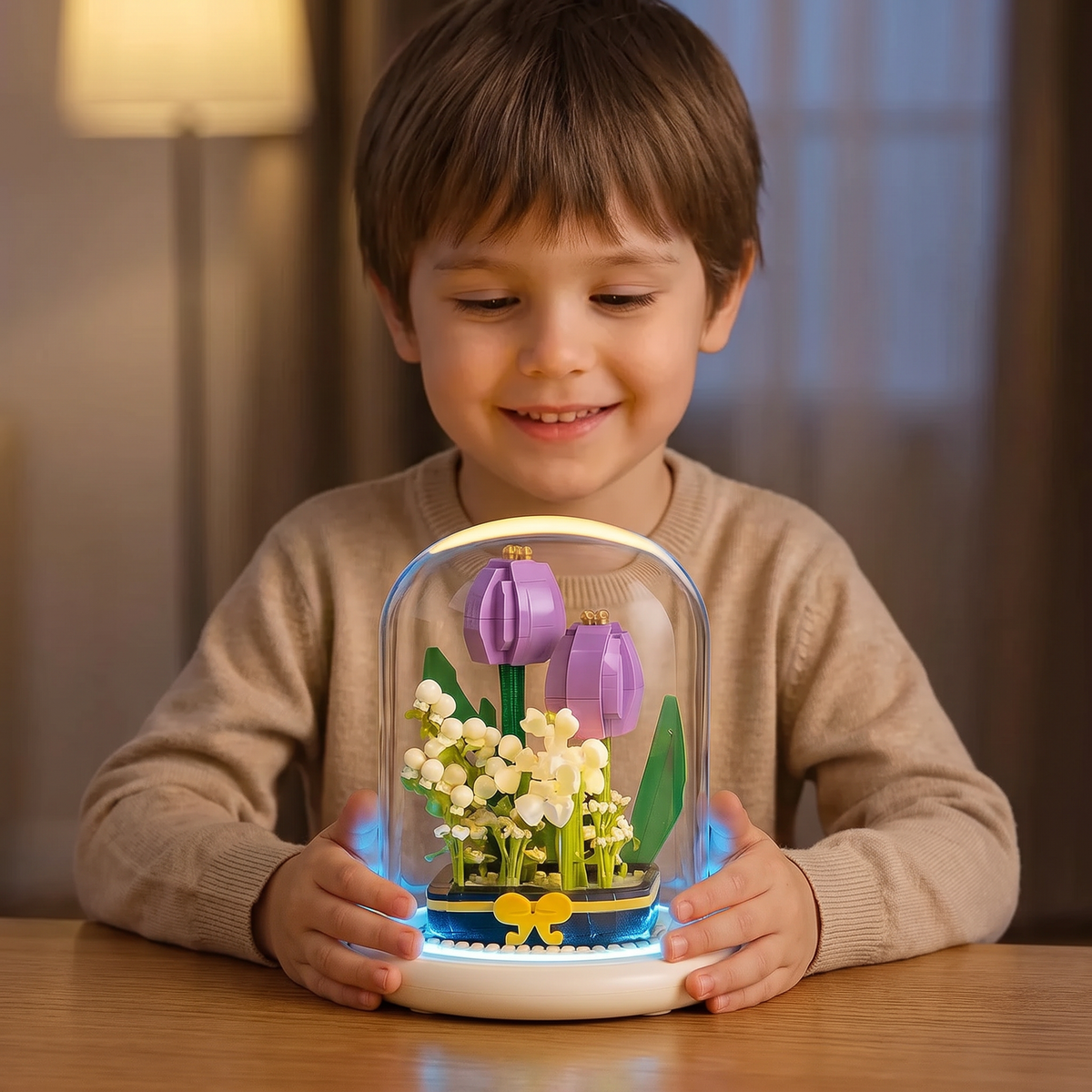 Edel Bouwsteen Bloem In Glas