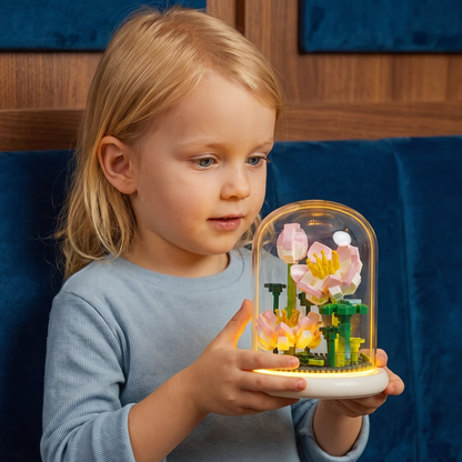 Edel Bouwsteen Bloem In Glas
