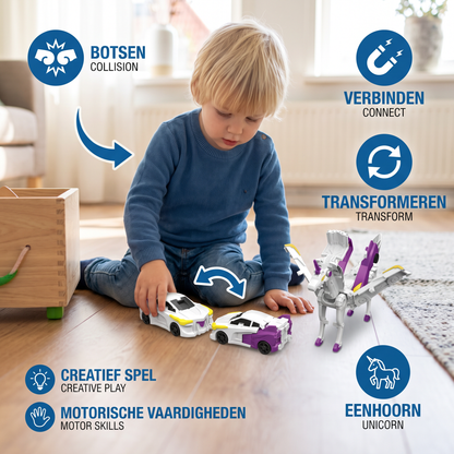 Transformerende Eenhoorn Speelauto's