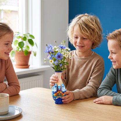 Edel 3D Puzzel Vaas - Geschikt Voor Echte Bloemen
