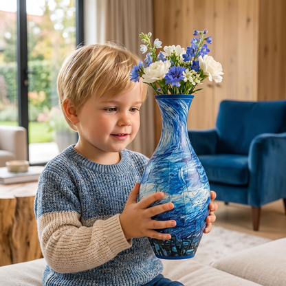 Edel 3D Puzzel Vaas - Geschikt Voor Echte Bloemen