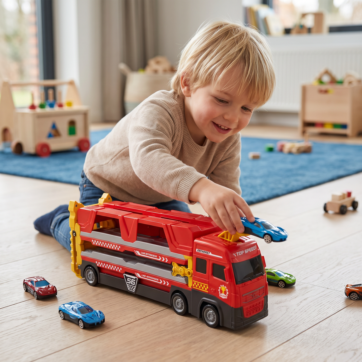 Autoracebaan Speeltruck Voor Kinderen