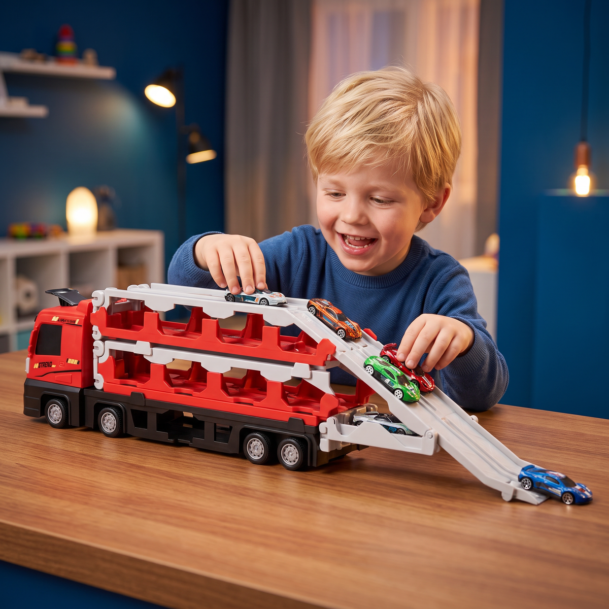 Autoracebaan Speeltruck Voor Kinderen