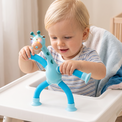 Sensorische Zuignap Giraffe Baby Speelgoed