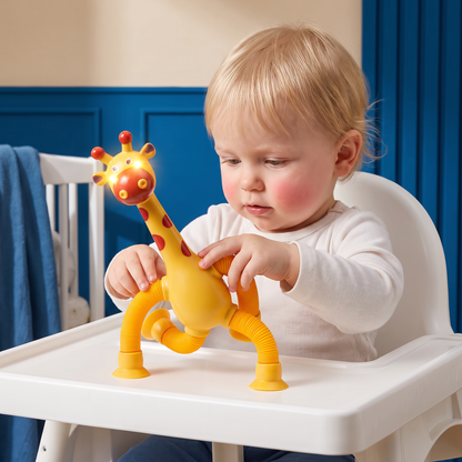 Sensorische Zuignap Giraffe Baby Speelgoed