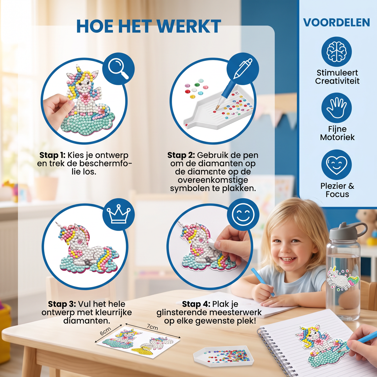 Diamantstickers voor kinderen