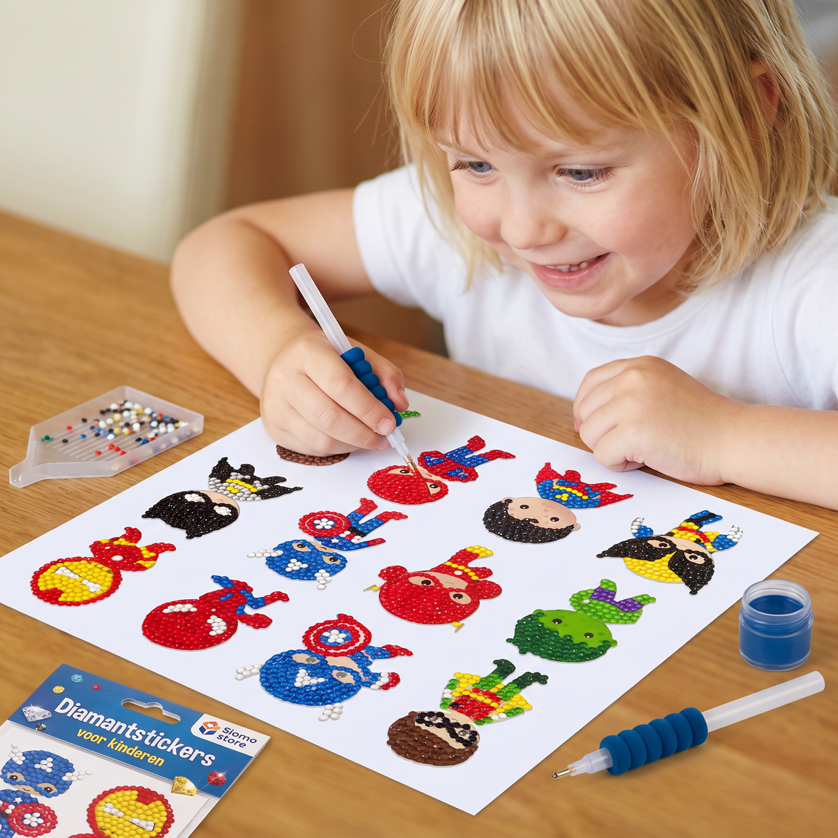 Diamantstickers voor kinderen