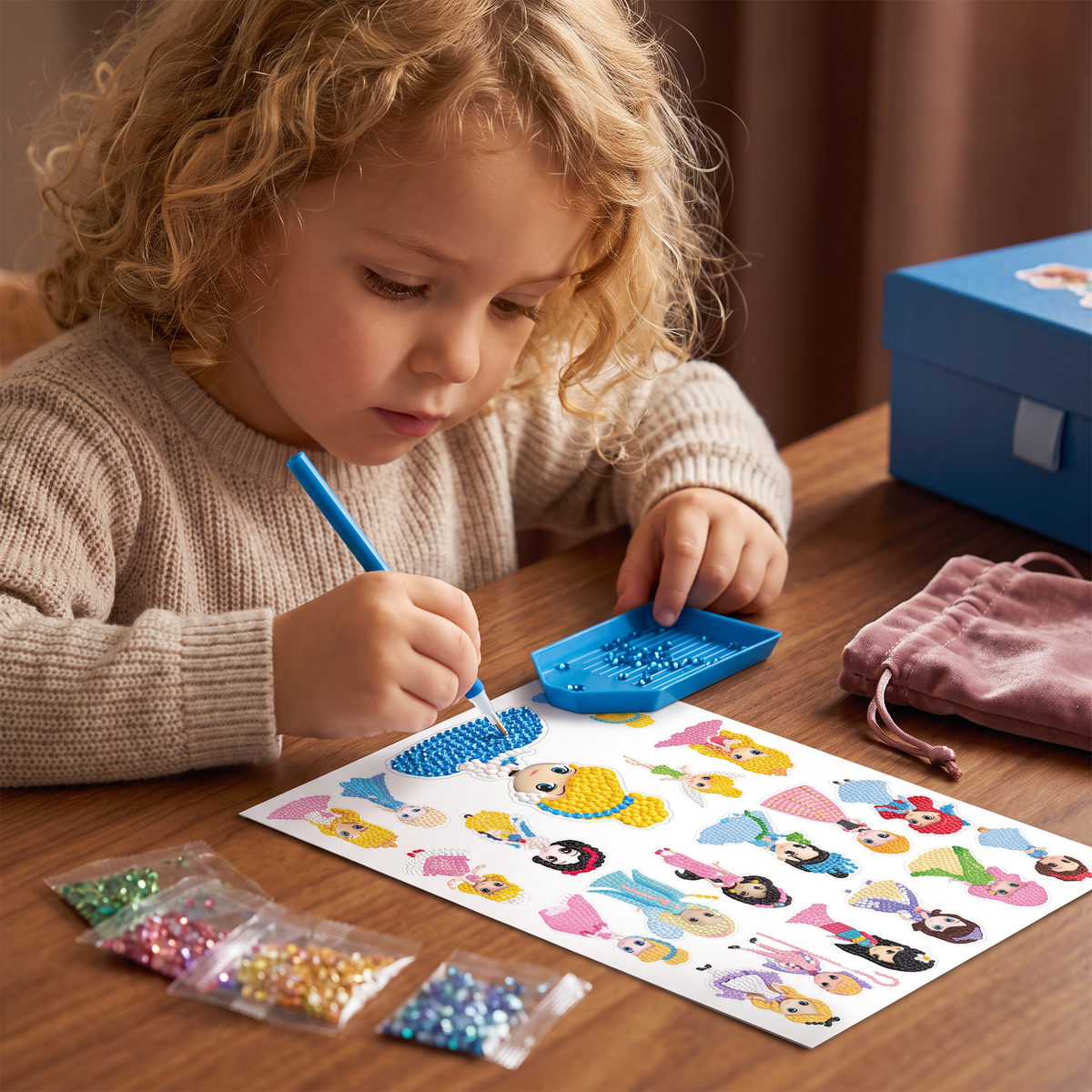 Diamantstickers voor kinderen