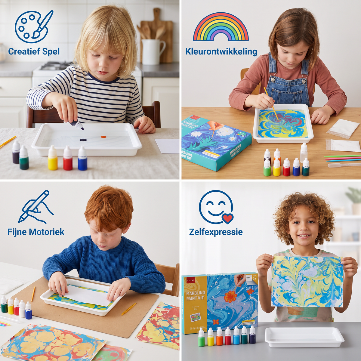 Creatieve Marmer-Waterverfset