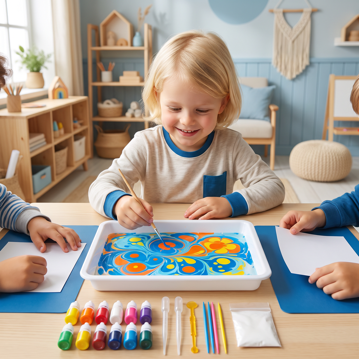 Creatieve Marmer-Waterverfset