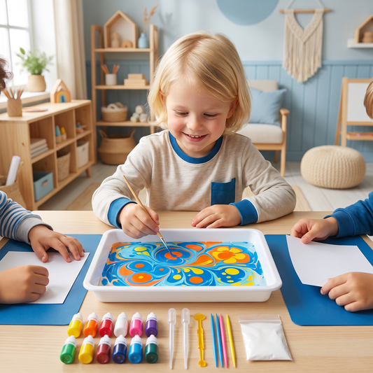 Creatieve Marmer-Waterverfset