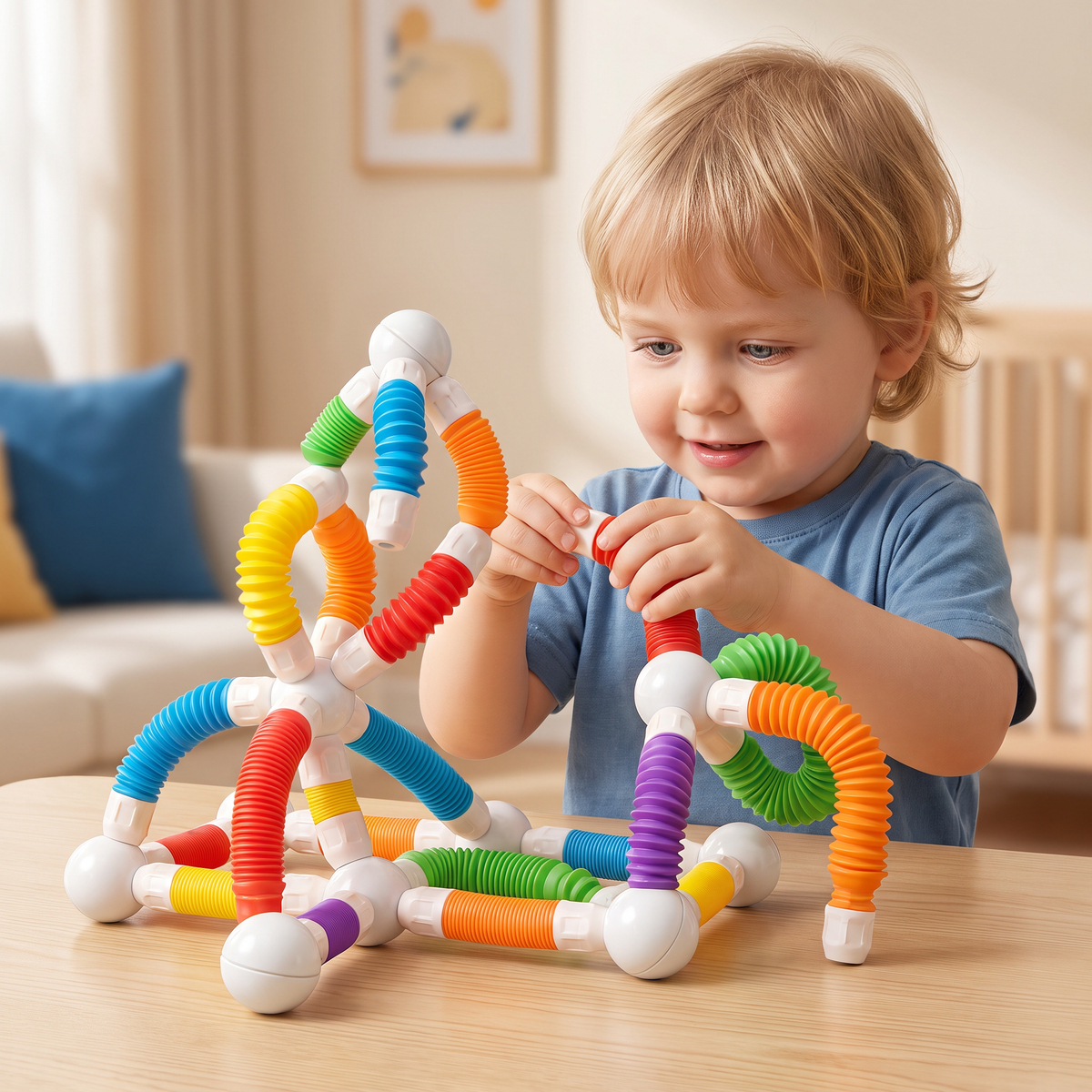 Vormbare Montessori-Magneetbouwstenen