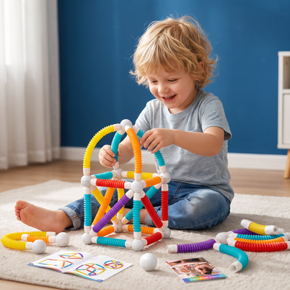 Vormbare Montessori-Magneetbouwstenen