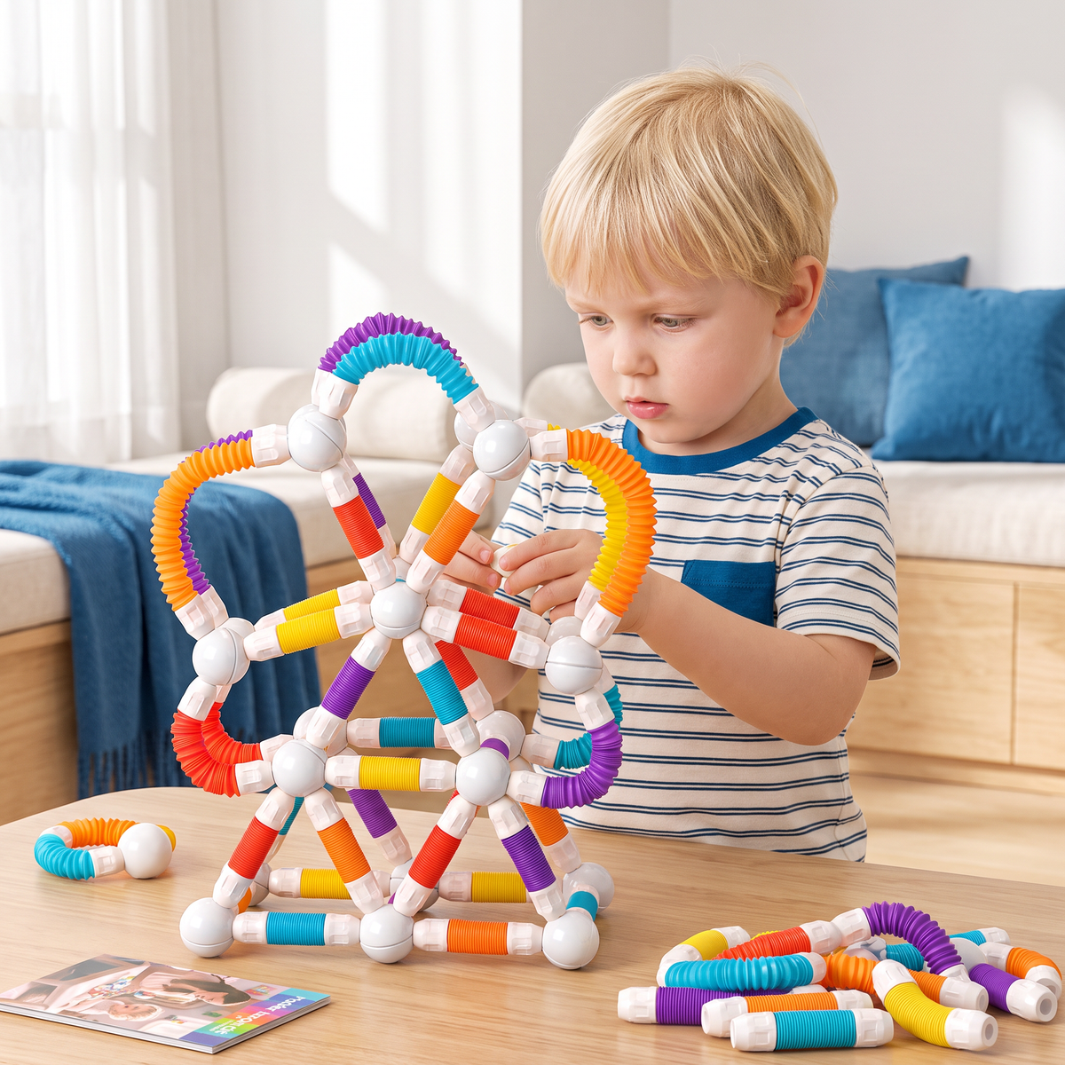 Vormbare Montessori-Magneetbouwstenen