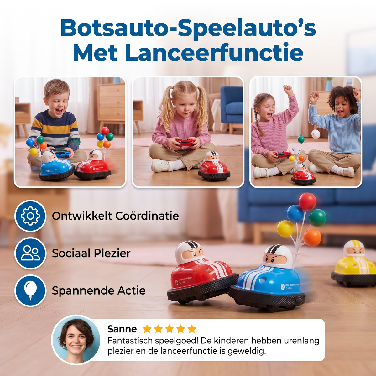 Botsauto-Speelauto's Met Lanceerfunctie
