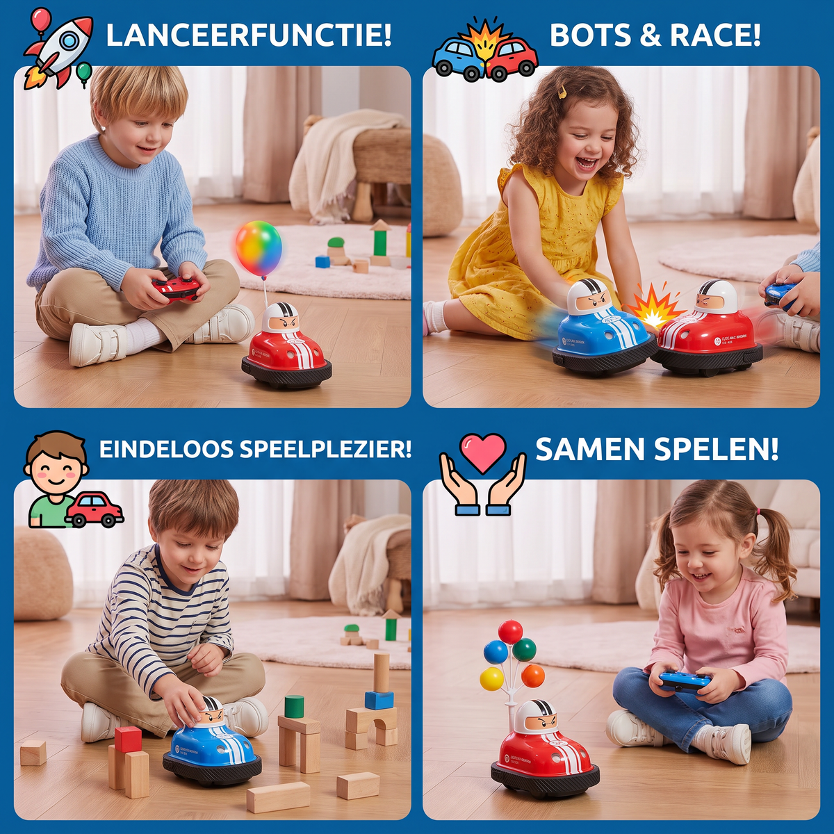 Botsauto-Speelauto's Met Lanceerfunctie