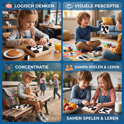 Tweekleurig Logisch Puzzelspel in Zakformaat