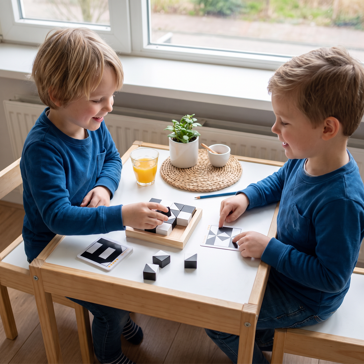 Tweekleurig Logisch Puzzelspel in Zakformaat