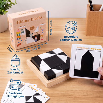 Tweekleurig Logisch Puzzelspel in Zakformaat